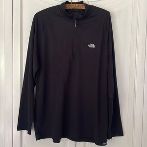 Men’s the north face black quarter zip vaporwick black large